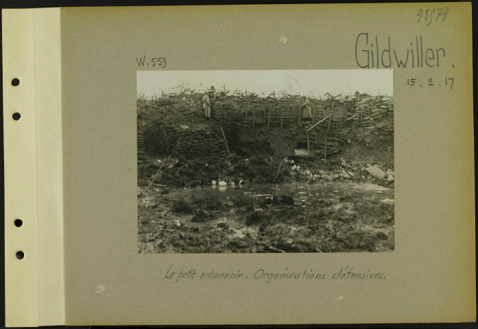 Gildwiller. Le petit entonnoir. Organisations défensives