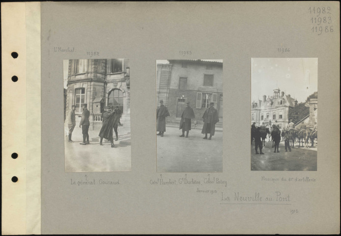 La Neuville-au-Pont. Général Humbert, général Duchêne, colonel Patey