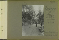 Réservoir de l'Alfeld (Près Sewen). Route du Ballon d'Alsace construite par la 7e armée en 1917. Un tournant de la route