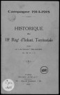 Historique du 18ème régiment territorial d'infanterie