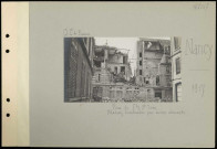 Nancy. Rue du Faubourg Saint-Jean. Maison bombardée par avions allemands