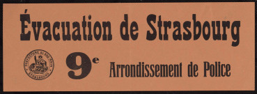 Evacuation de Strasbourg, 9e arrondissement de police