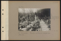 Bagneux. Le cimetière. Tombes militaires anglaises fleuries