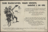 20.000 Alsaciens-Lorrains, engagés volontaires, combattent à nos côtés