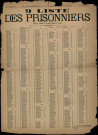 9e Liste des prisonniers Faits par l'Armée de Versailles
