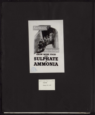 Farmers, they rely on you ! : grow more food with sulphate of ammonia