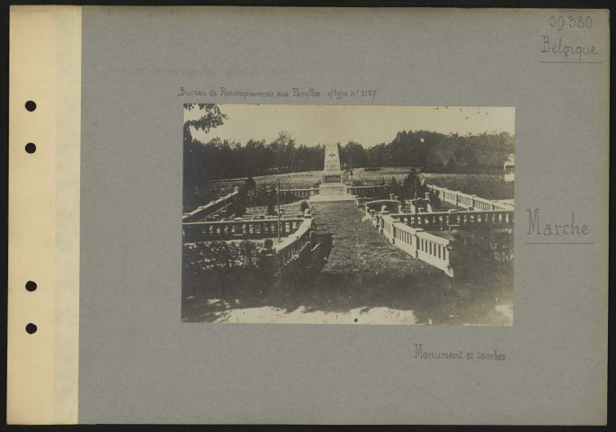 Marche (Belgique). Monument et tombes
