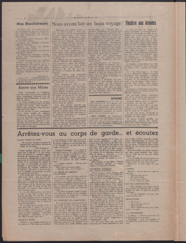 Maroc-chacal. Journal du 1er régiment de zouaves