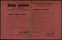 Élections Législatives : Programme Jules Blancard