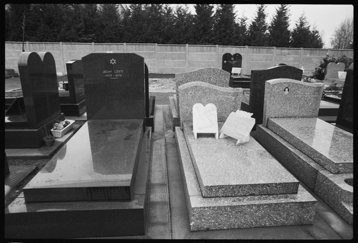 Tombes profanées à Rosny-sous-Bois : inscriptions antisémites. Campagne électorale de Georges Marchais pour l'élection présidentielle de 1981