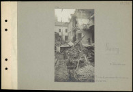 Nancy. Ruines d'une maison atteinte par un obus de 380