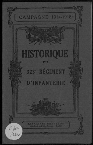 Historique du 323ème régiment d'infanterie