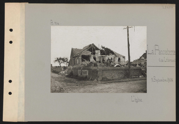 La Panneterie (sud de Libermont). L'église