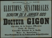 Elections sénatoriales : docteur Gigon