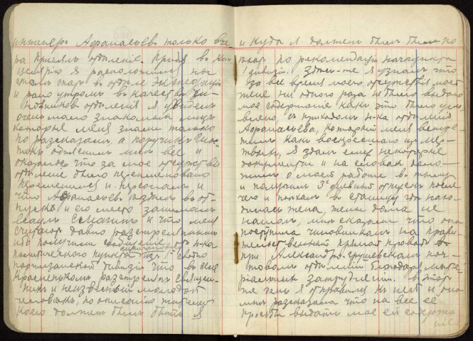 Dossier 14/3. Alexeï Petrovitch Padalkin. (3). Cahier. Années 1930.