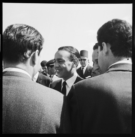 Arrivée de Hassan II à l'aéroport d'Alger (13-15 mars 1963); discours de Ben Bella