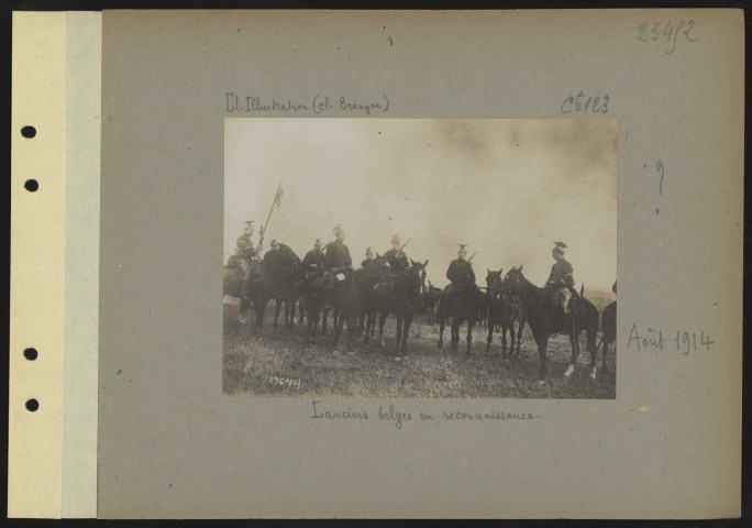 S.l. Lanciers belges en reconnaissance