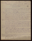 Réponses d'enseignants au questionnaire envoyé par l'académie concernant l'occupation allemande [Diverses communes]