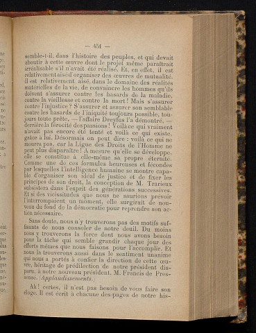 Mai 1904 - Bulletin officiel de la Ligue des Droits de l'Homme