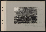 Bitry. Fourgons de mitrailleuses et voiture médicale du 417e RI