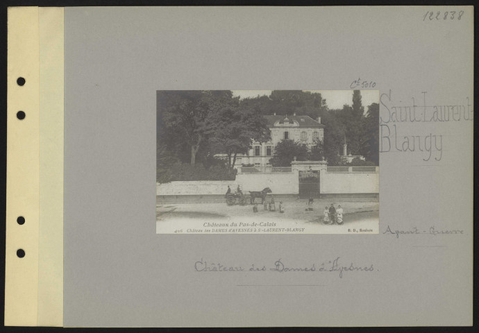 Saint-Laurent-Blangy. Château des Dames d'Avesnes