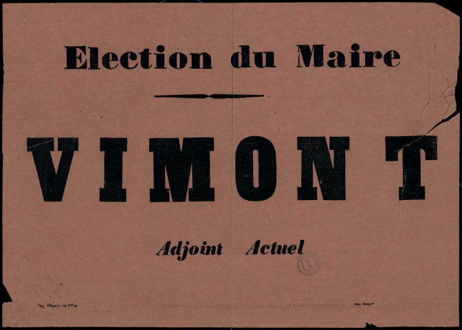 Election du Maire : Vimont