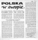 Polska w Europie (1973 ; n°1-12)  Autre titre : La Pologne en Europe