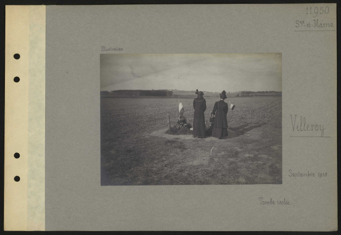 Villeroy (Seine-et-Marne). Tombe isolée