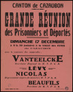 Grande réunion des prisonniers et déportés