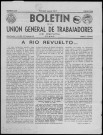 Boletín de la Unión general de trabajadores en España (1968 ; n° 279-289). Autre titre : Suite : Boletín de la Unión general de trabajadores de España en el exilio