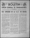 Boletín de la Unión general de trabajadores en España (1962 ; n° 213-218). Autre titre : Suite : Boletín de la Unión general de trabajadores de España en el exilio