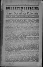 Bulletin officiel du Parti Socialiste Polonais (1895: n°1 - n°5)