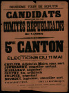 Candidats présentés par les Comités républicains de Nantes