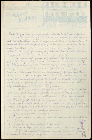 Bavons dans l'paprika (1917 : n°s 4-6 ;1918 : n°s 1-3), Sous-Titre : Organe du 148e Bombardier S. P. 509