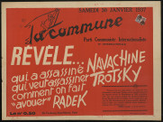 La Commune révèle : qui a assassiné Navachine & Trotsky & Radek