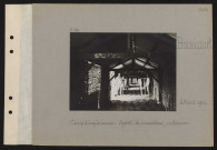 Boisicourt. Camp d'expériences : dépôt de munitions ; intérieur