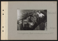 Boisicourt. Camp d'expériences : dépôt de munitions pour canons de 58T