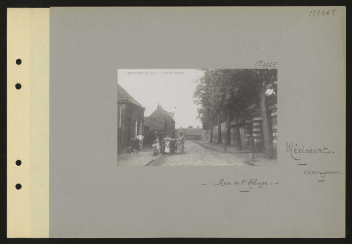Méricourt. Rue de l'Abbaye