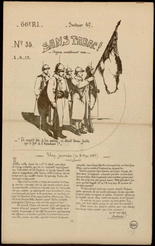 Sans tabac : n° 35, Sous-Titre : Organe aimablement rosse