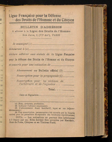 Février 1905 - Bulletin officiel de la Ligue des Droits de l'Homme