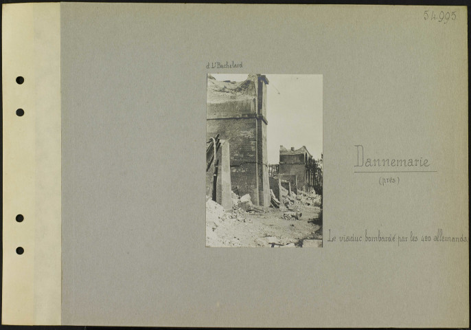 Dannemarie (Près). Le viaduc bombardé par les 420 allemands