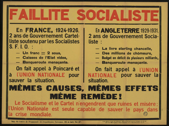 Faillite socialiste