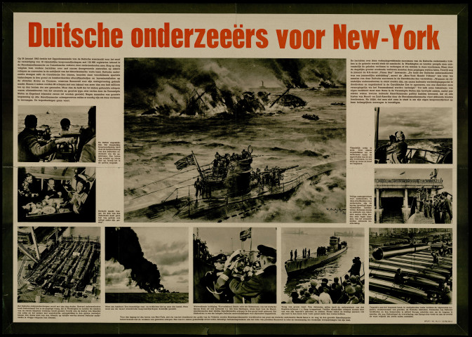 Duitsche onderzeeërs voor New-York...