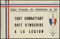 Tout combattant doit s'inscrire à la Légion