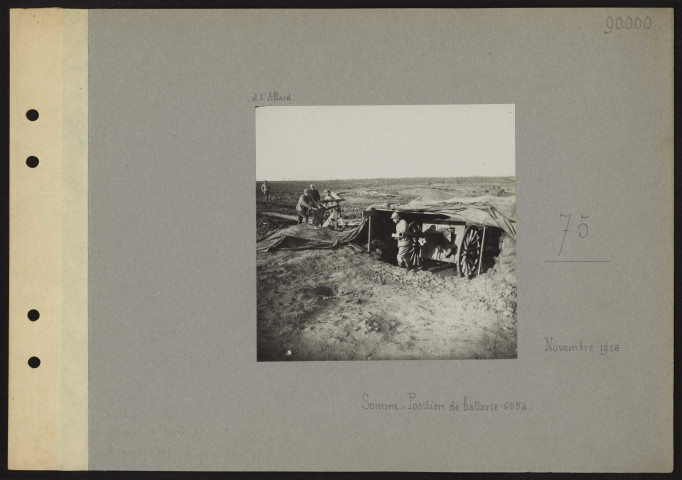S.l (Somme). 75. Position de batterie 6554