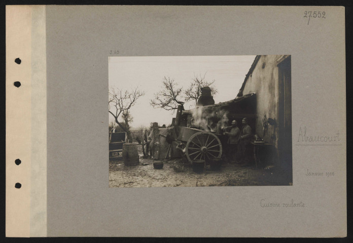 Abaucourt. Cuisine roulante