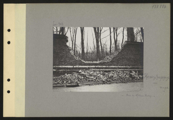 Hersin-Coupigny. Parc du château Foulon