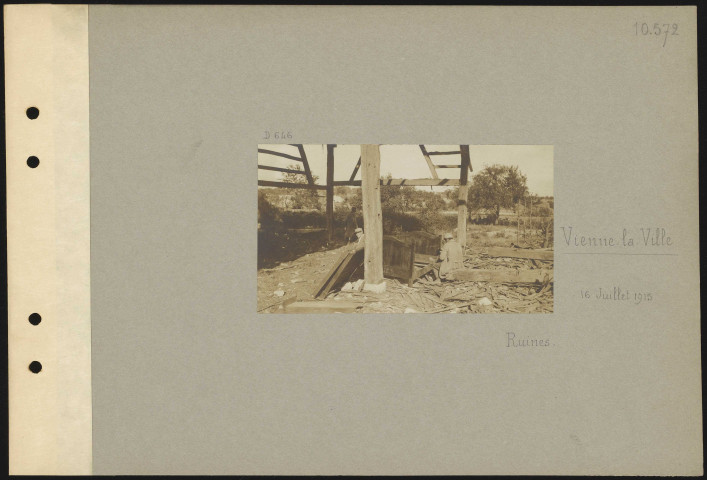 Vienne-la-Ville. Ruines