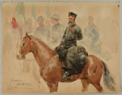 (Le père Umbricht, aumônier d'une division bretonne. Entrée des troupes, Strasbourg, novembre 1918)