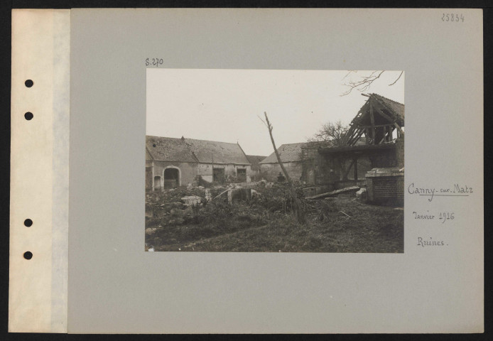 Canny-sur-Matz. Ruines